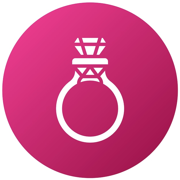 Diseño vectorial Estilo del icono del anillo