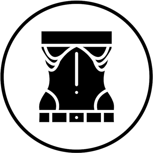 Diseño vectorial Estilo del icono de la anorexia