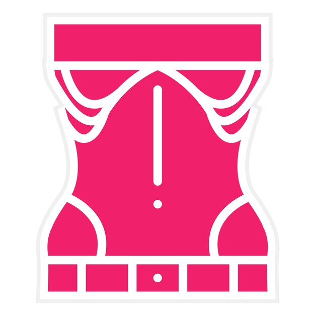 Diseño vectorial Estilo del icono de la anorexia