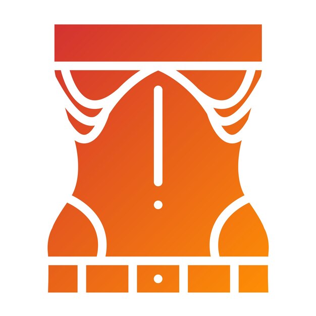 Diseño vectorial Estilo del icono de la anorexia