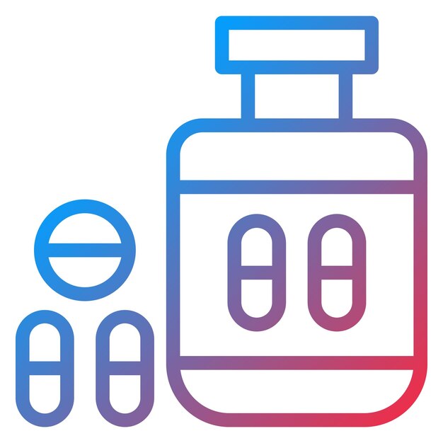 Diseño vectorial Estilo del icono antidepresivo