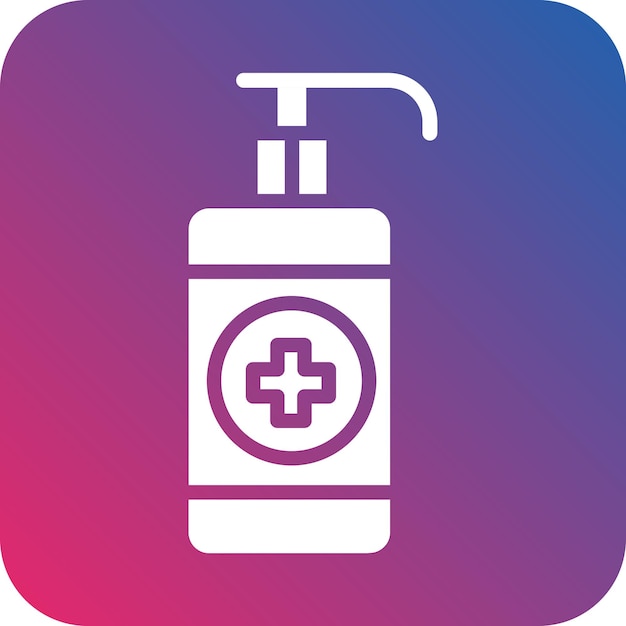 Diseño vectorial Estilo de icono antiséptico