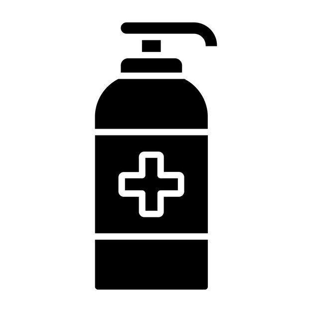 Diseño vectorial Estilo de icono antiséptico