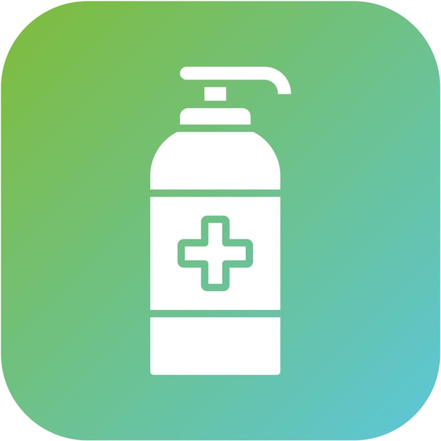 Diseño vectorial Estilo de icono antiséptico