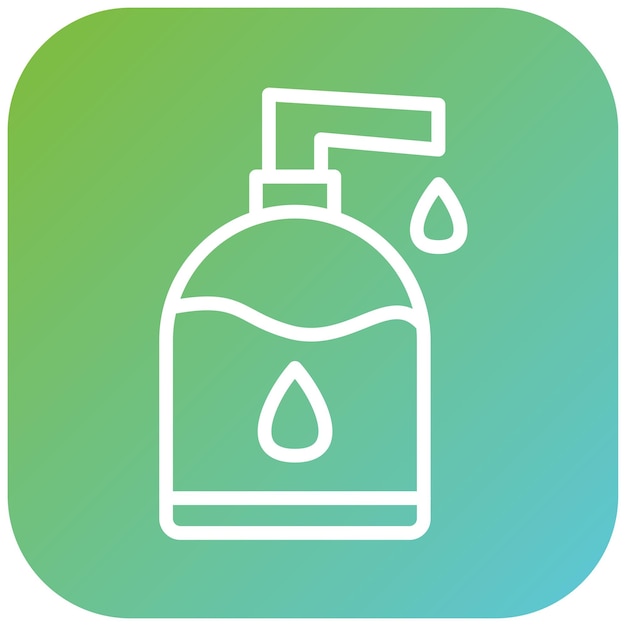 Diseño vectorial Estilo de icono antiséptico