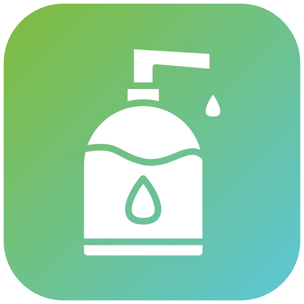 Diseño vectorial Estilo de icono antiséptico
