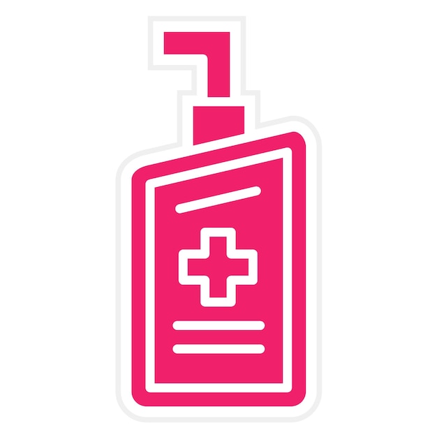 Diseño vectorial Estilo de icono antiséptico