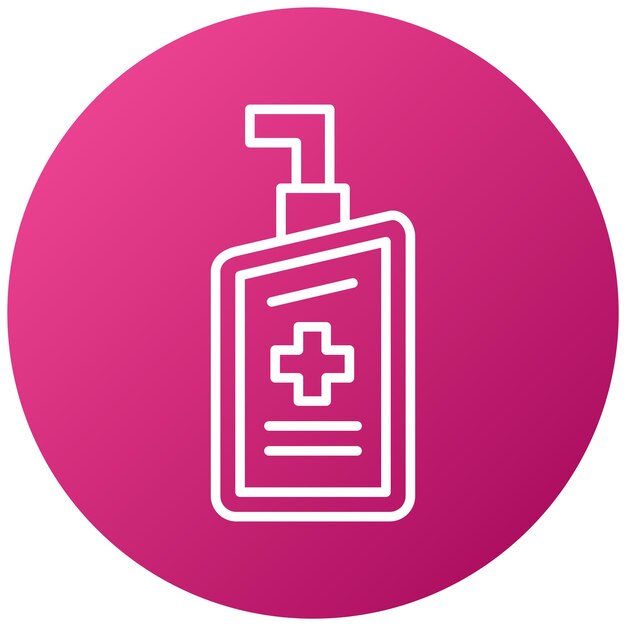 Diseño vectorial Estilo de icono antiséptico