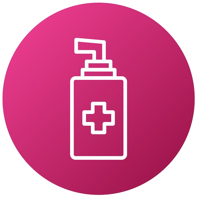Diseño vectorial Estilo de icono antiséptico