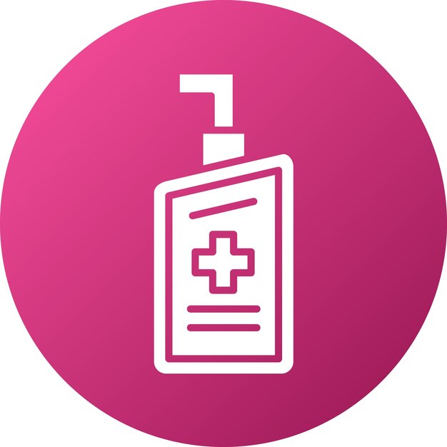 Diseño vectorial Estilo de icono antiséptico
