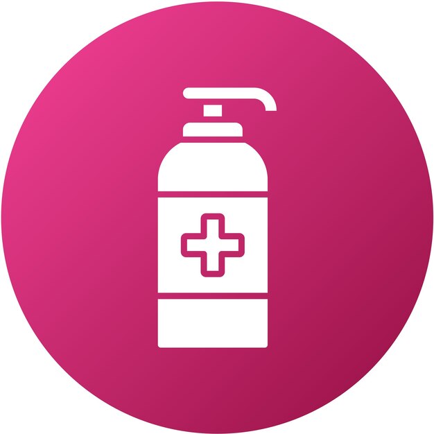 Diseño vectorial Estilo de icono antiséptico