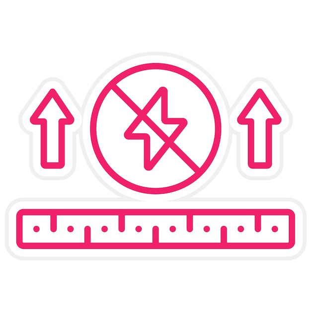 Diseño vectorial Estilo de icono antistático