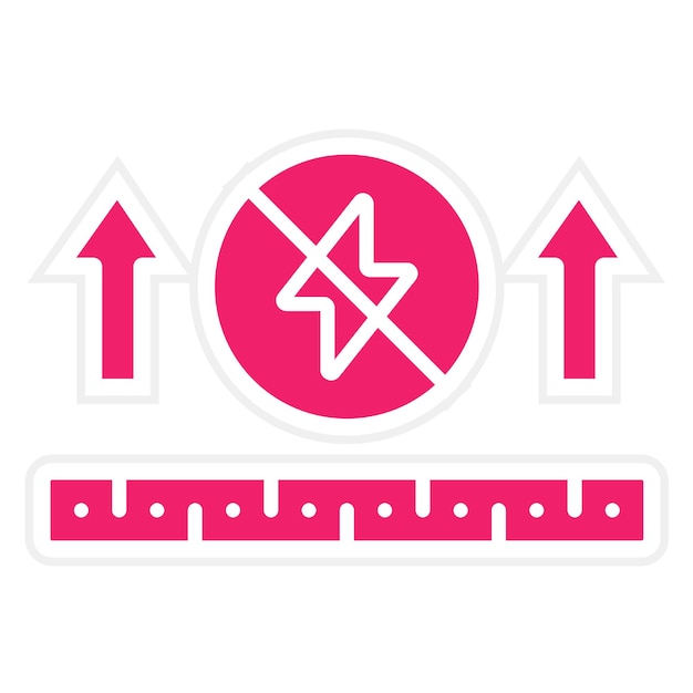 Diseño vectorial Estilo de icono antistático