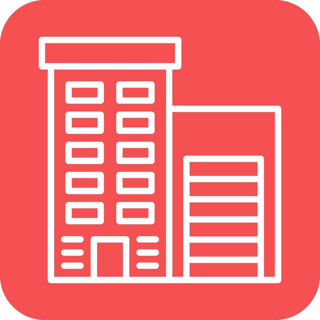 Diseño vectorial de estilo de icono de apartamento