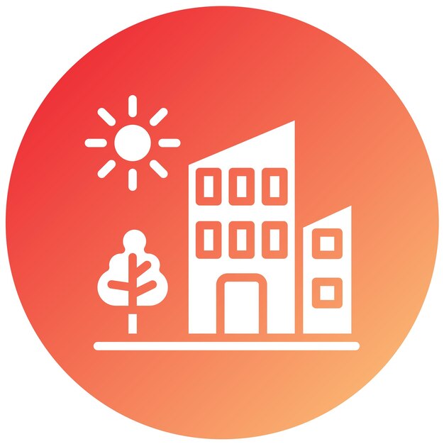 Diseño vectorial de estilo de icono de apartamento
