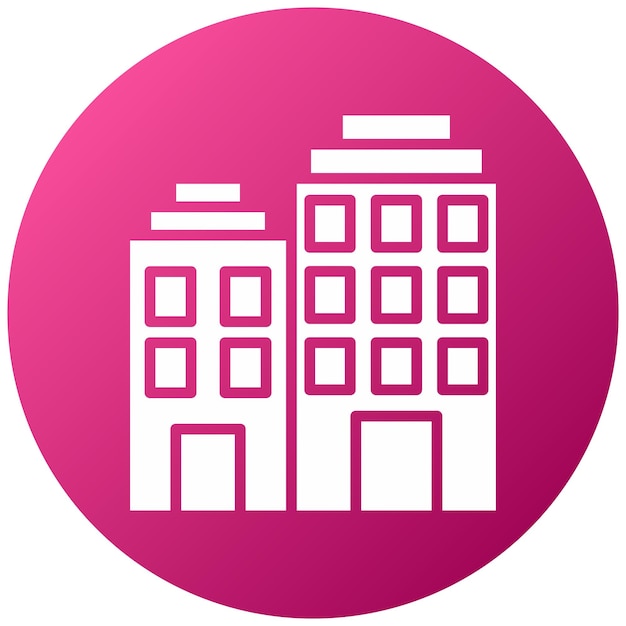 Diseño vectorial de estilo de icono de apartamento