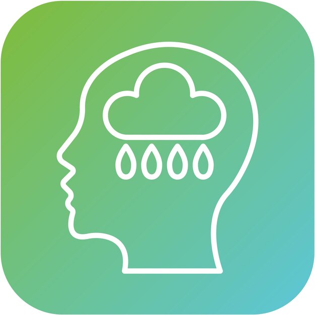 Diseño vectorial Estilo de icono de apatía