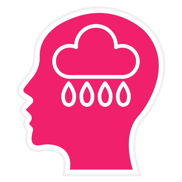 Diseño vectorial Estilo de icono de apatía