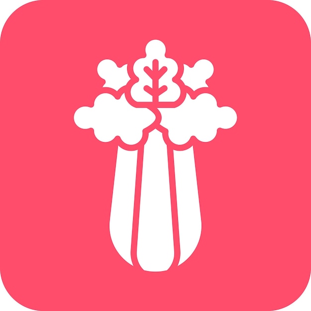 Diseño vectorial Estilo del icono del apio