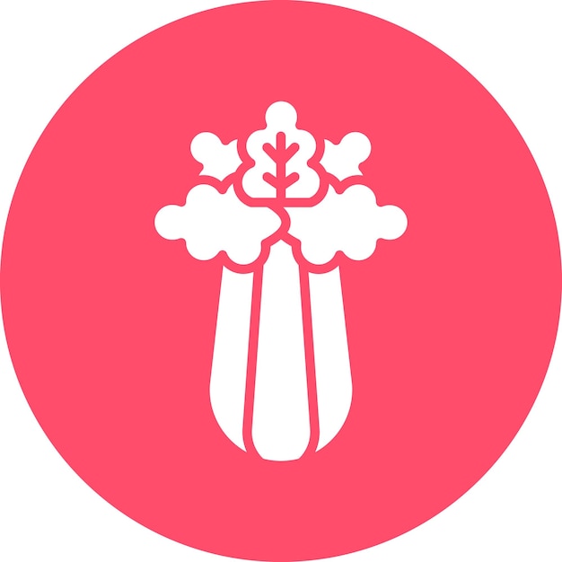 Diseño vectorial Estilo del icono del apio