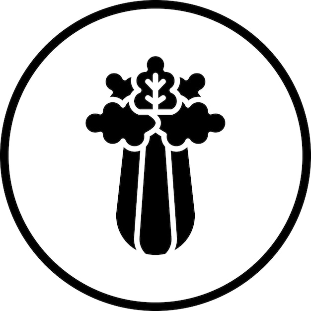 Diseño vectorial Estilo del icono del apio
