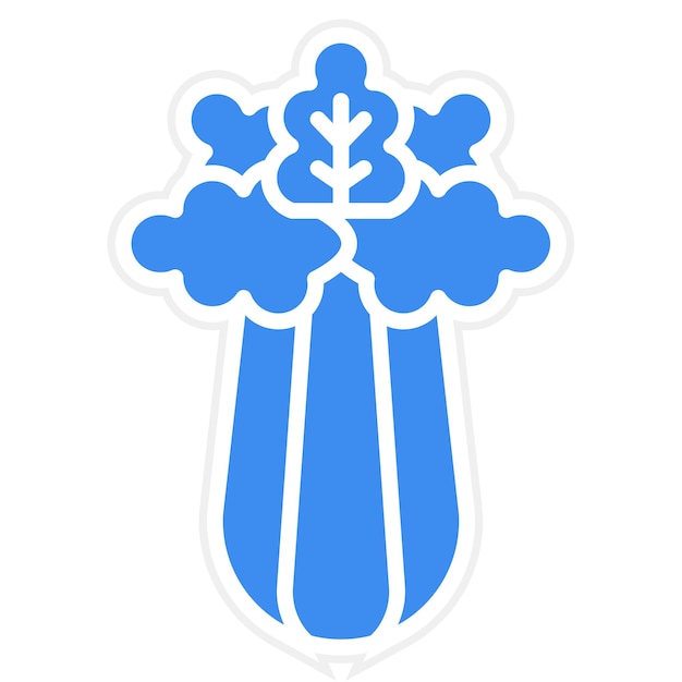 Diseño vectorial Estilo del icono del apio