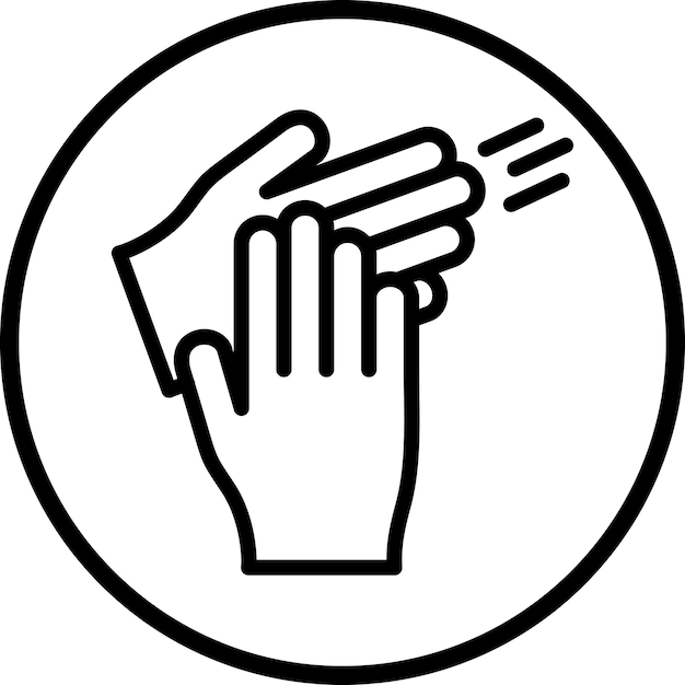 Diseño vectorial Estilo del icono de aplauso