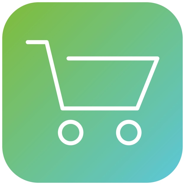 Diseño vectorial Estilo del icono de la aplicación de compras
