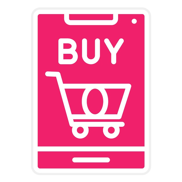 Diseño vectorial Estilo del icono de la aplicación de compras