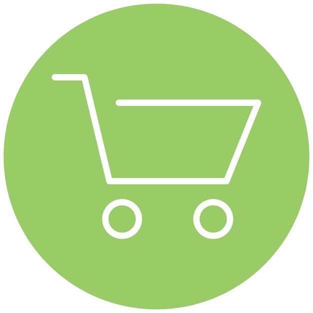 Diseño vectorial Estilo del icono de la aplicación de compras