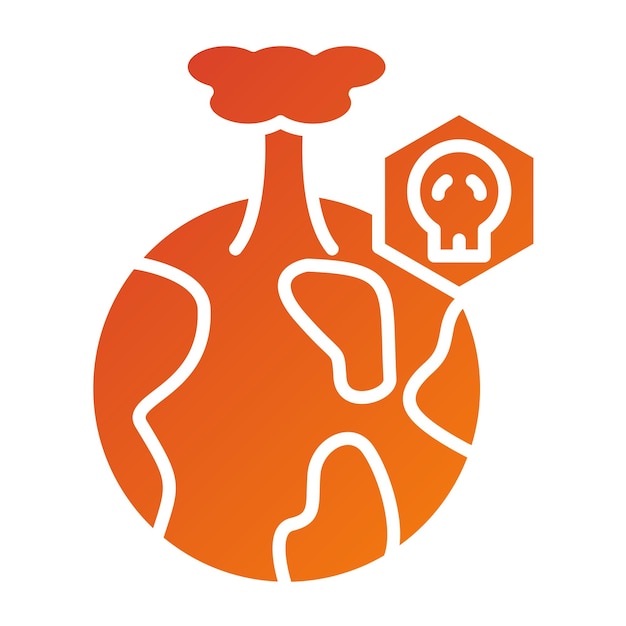 Diseño vectorial Estilo del icono del Apocalipsis