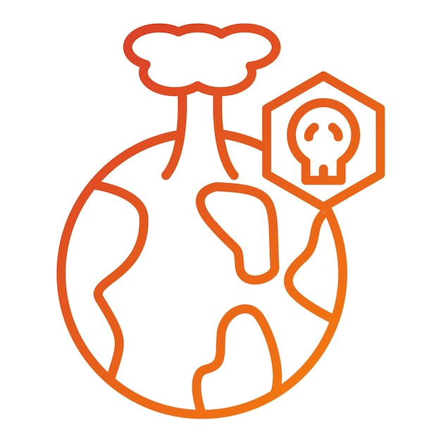 Diseño vectorial Estilo del icono del Apocalipsis