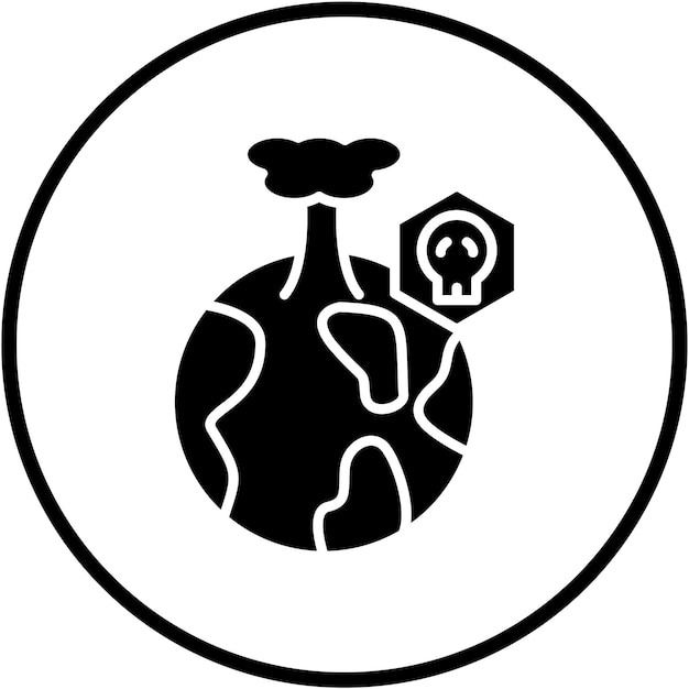 Diseño vectorial Estilo del icono del Apocalipsis