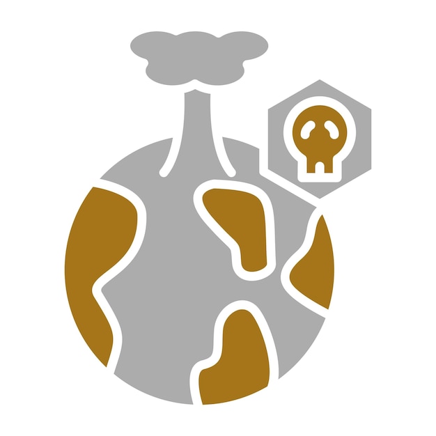 Diseño vectorial Estilo del icono del Apocalipsis