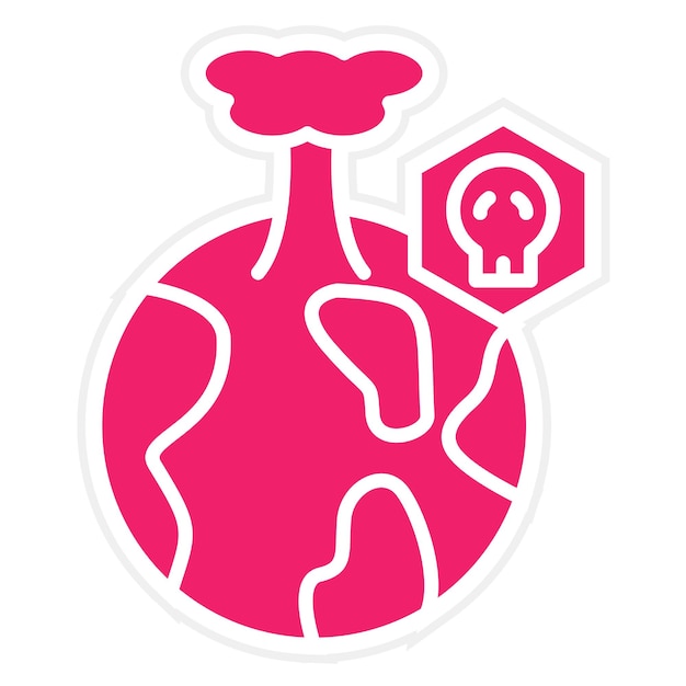 Diseño vectorial Estilo del icono del Apocalipsis