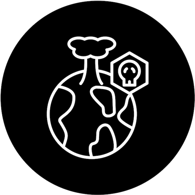 Diseño vectorial Estilo del icono del Apocalipsis