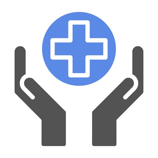 Diseño vectorial Estilo del icono de apoyo al paciente