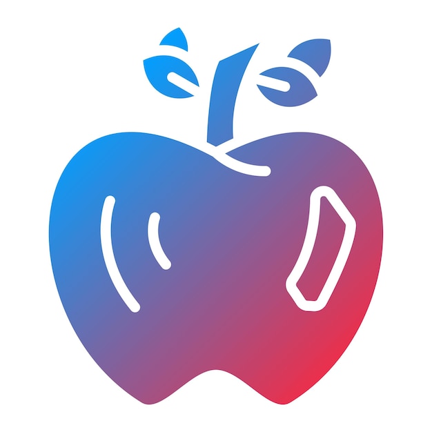 Diseño vectorial del estilo del icono de Apple