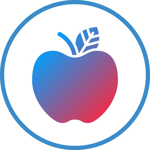 Diseño vectorial del estilo del icono de Apple