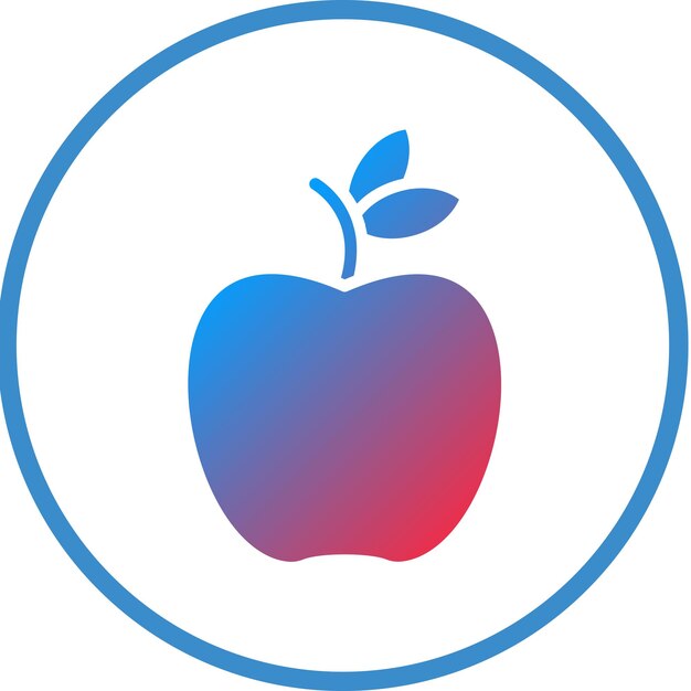 Diseño vectorial del estilo del icono de Apple