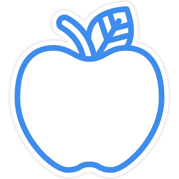 Diseño vectorial del estilo del icono de Apple