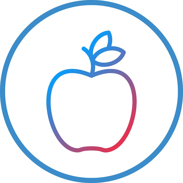 Diseño vectorial del estilo del icono de Apple