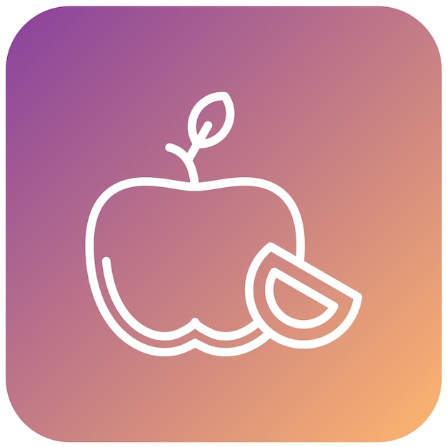 Diseño vectorial del estilo del icono de Apple