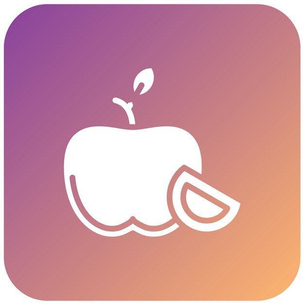 Diseño vectorial del estilo del icono de Apple
