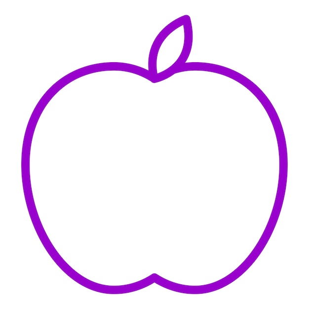 Diseño vectorial del estilo del icono de Apple