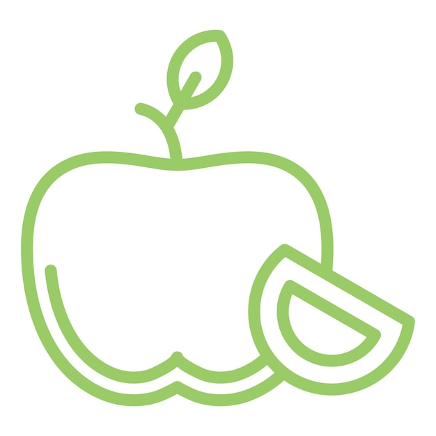 Diseño vectorial del estilo del icono de Apple