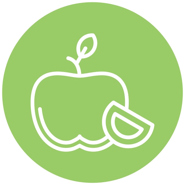 Diseño vectorial del estilo del icono de Apple
