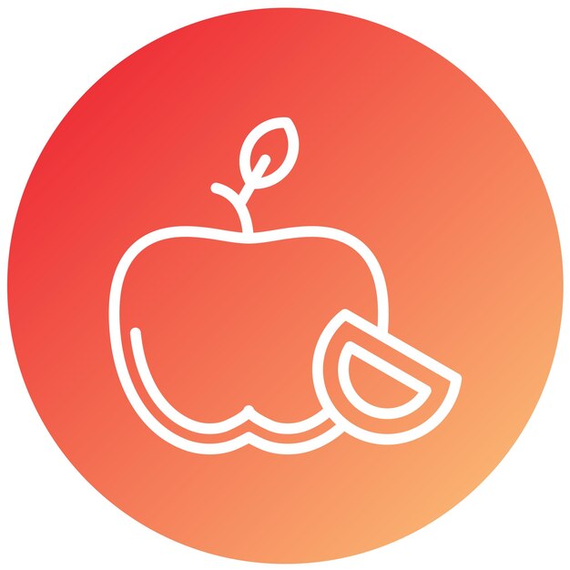 Diseño vectorial del estilo del icono de Apple