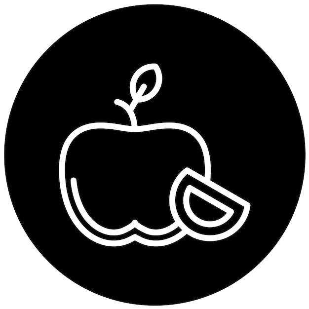 Diseño vectorial del estilo del icono de Apple