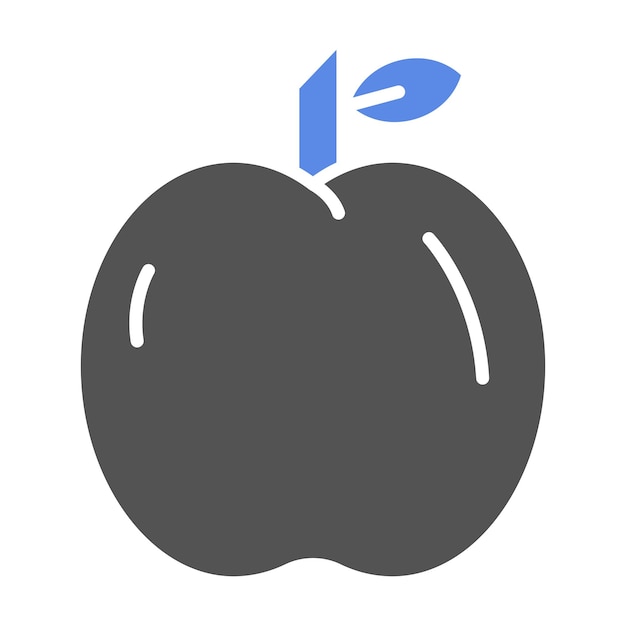 Diseño vectorial del estilo del icono de Apple